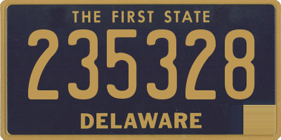 DE license plate 235328