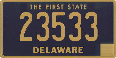 DE license plate 23533