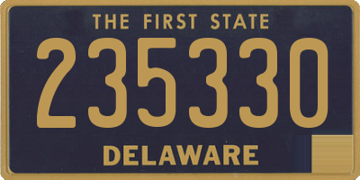 DE license plate 235330