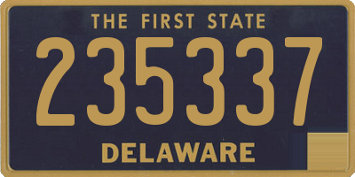 DE license plate 235337