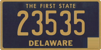 DE license plate 23535