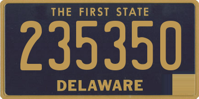 DE license plate 235350