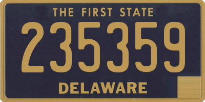 DE license plate 235359
