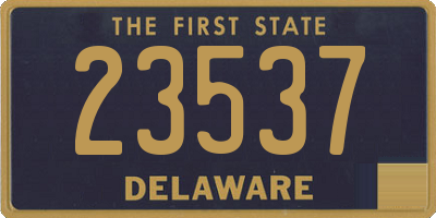 DE license plate 23537