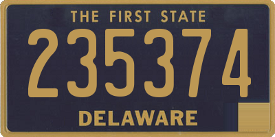 DE license plate 235374