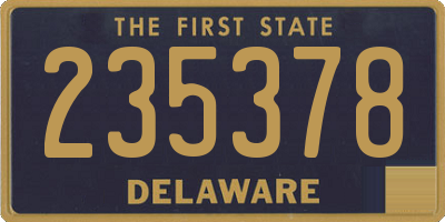 DE license plate 235378