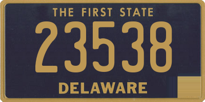 DE license plate 23538