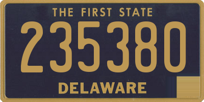 DE license plate 235380