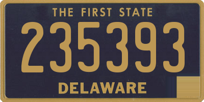 DE license plate 235393