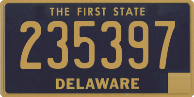 DE license plate 235397