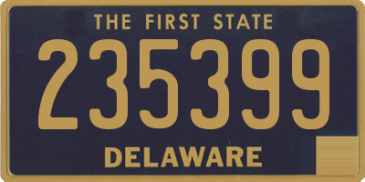 DE license plate 235399