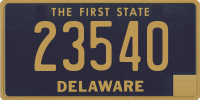 DE license plate 23540