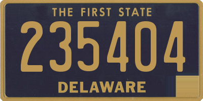 DE license plate 235404