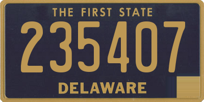 DE license plate 235407