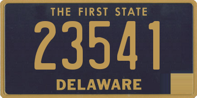 DE license plate 23541