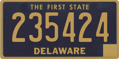 DE license plate 235424