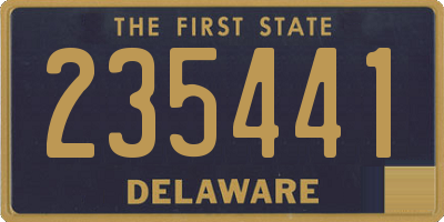 DE license plate 235441