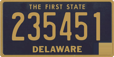 DE license plate 235451