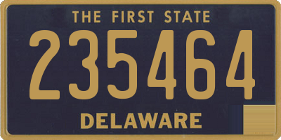 DE license plate 235464