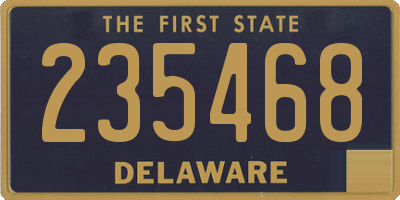 DE license plate 235468