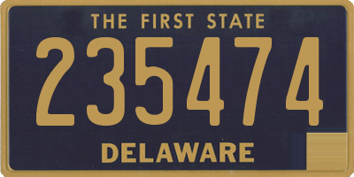 DE license plate 235474