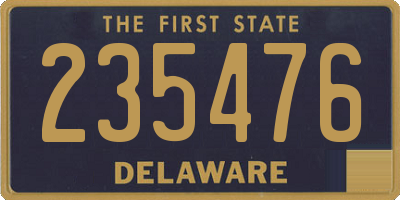 DE license plate 235476