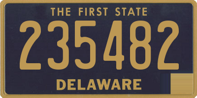 DE license plate 235482
