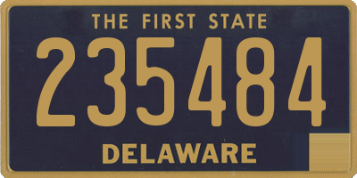 DE license plate 235484