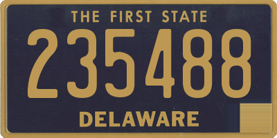 DE license plate 235488