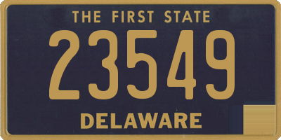 DE license plate 23549