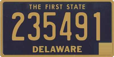 DE license plate 235491