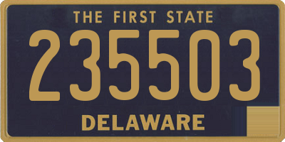DE license plate 235503