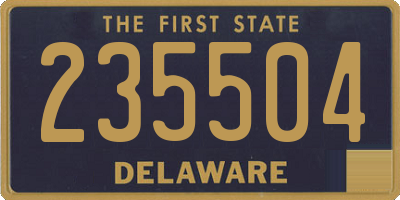 DE license plate 235504