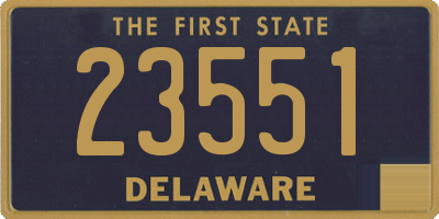 DE license plate 23551