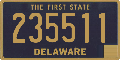DE license plate 235511
