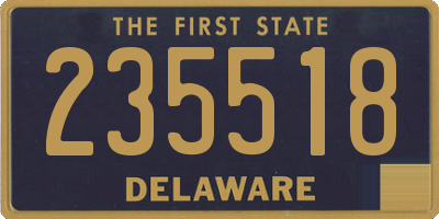 DE license plate 235518