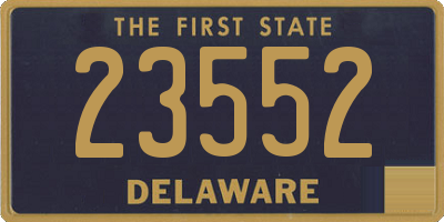 DE license plate 23552