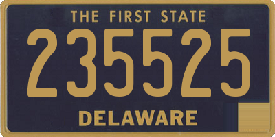 DE license plate 235525