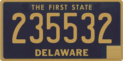 DE license plate 235532
