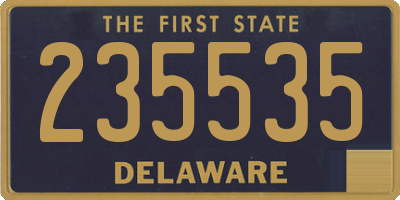 DE license plate 235535