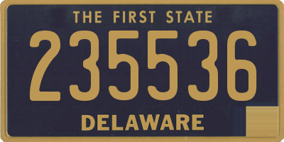 DE license plate 235536