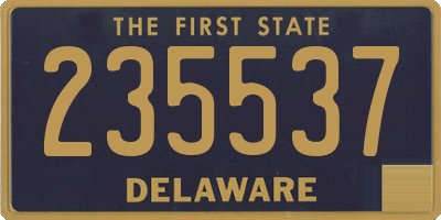 DE license plate 235537