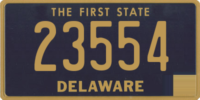 DE license plate 23554