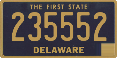 DE license plate 235552