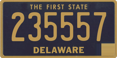 DE license plate 235557