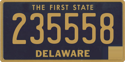 DE license plate 235558