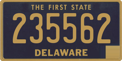 DE license plate 235562