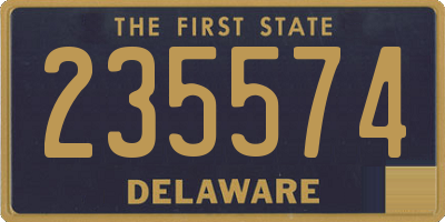 DE license plate 235574