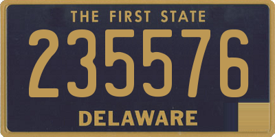 DE license plate 235576