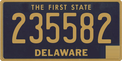 DE license plate 235582